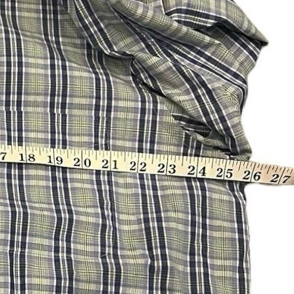 Alan Flusser Multicolor Plaid Button Down Dress Shirt XL Long Sleeve Career - Picture 9 of 10